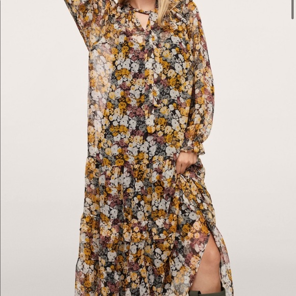 Floral print dress - over sized - Picture 4 of 5